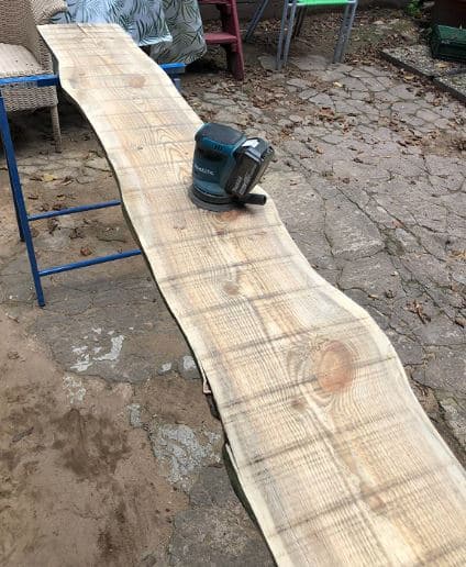 makita dbo180z utilisation sur une table